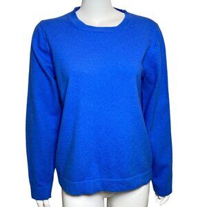 J Crew Mercantile Sweater Womens Size XL Wool Blend Blue Long Sleeve Crew Neck